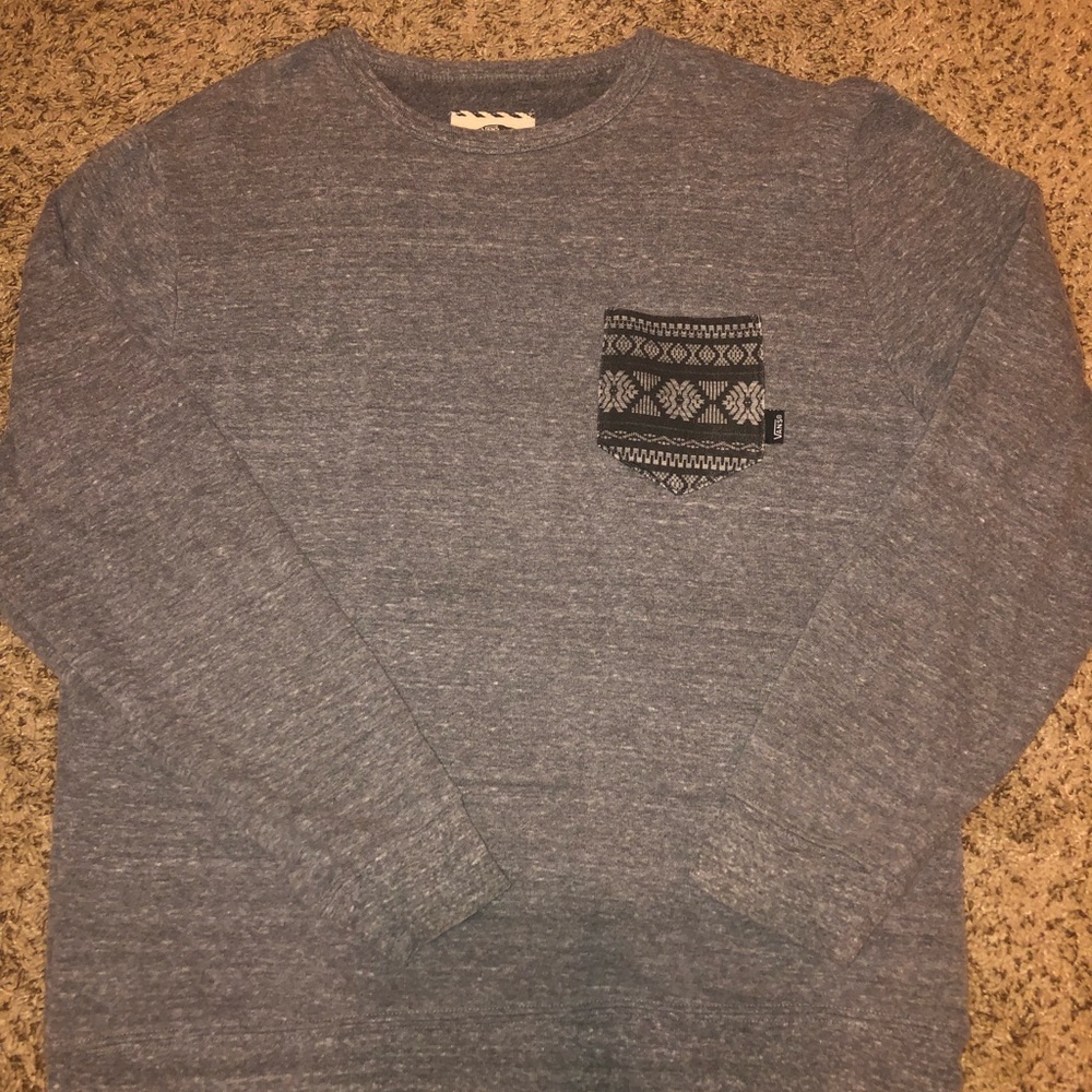Large fuzzy vans sweater size L